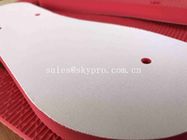 La hoja de goma humanizada rojo de la espuma de EVA del diseño para el deslizador único Outsole interno calza el material