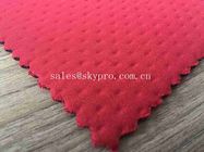 rollo de la tela del neopreno del rojo de 2m m con ambos producción grabada en relieve nilón para la ropa