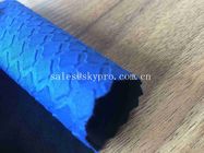 Tela comercial azul a prueba de calor del jersey del poliéster del neopreno de la estabilidad SBR del rollo 3m m de la tela del neopreno