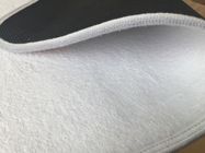 Terciopelo coralino en blanco que imprime 100% Eco - estera de puerta antirresbaladiza amistosa del caucho natural del piso