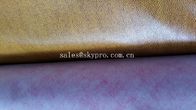 Cuero artificial de la PU de la tapicería, cuero sintético de la PU con el forro no tejido