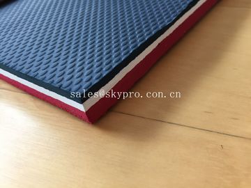 Hoja de goma grabada en relieve colorida de Soling con la tela del neopreno del SCR, modelo elíptico