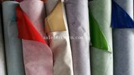 Cuero sintético de apoyo tejido no- de la PU del cuero de los colores sólidos con la tela impresa colorida