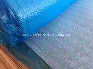 Underlayment azul ampliado del suelo de la barrera de la humedad de la lamina del PVC de la espuma de la espuma 3m m EPE del polietileno