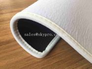Impresión en blanco no tejida lavable con las esteras de puerta del caucho natural de Whipstitch del lado del terciopelo