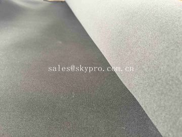 rollo de la tela del neopreno de 2m m el 100% SBR laminado con el poliéster de nylon del jersey brillante