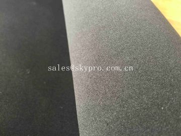 rollo de la tela del neopreno de 2m m el 100% SBR laminado con el poliéster de nylon del jersey brillante