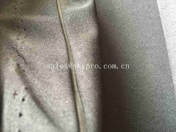rollo de la tela del neopreno de 2m m el 100% SBR laminado con el poliéster de nylon del jersey brillante