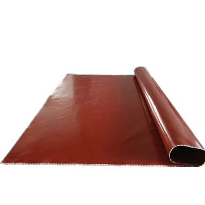 Tela de fibra de vidrio recubierta de silicona de alta calidad para alta temperatura y resistencia al fuego