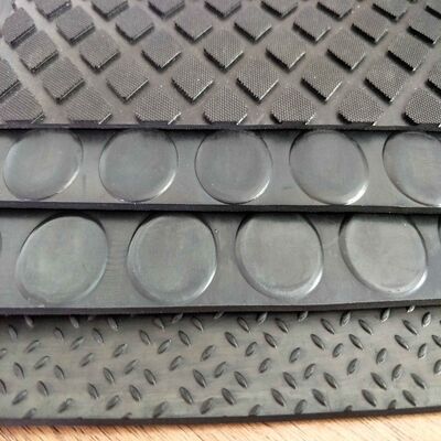 Square Solid Pattern Anti-Slip Heavy Duty Rubber Sheeting for Garage Car Mats and Flooring Mat