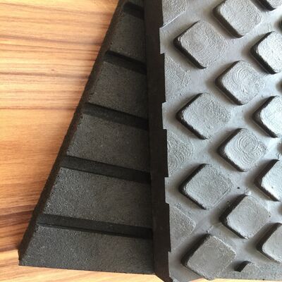 Alfombra para establo de caballo de goma de alta resistencia de doble cara y 8 mm de grosor con patrón hexagonal cuadrado