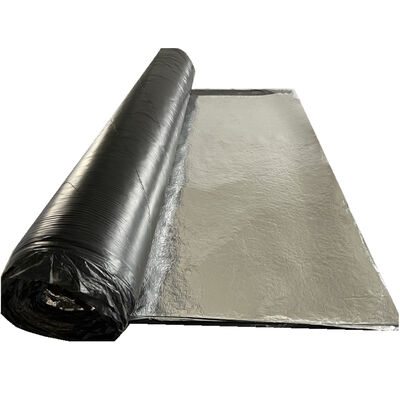 Membrana impermeable de caucho asfáltico modificado autoadhesiva de alta resistencia con lámina de aluminio para impermeabilización de techos/sótanos/interiores