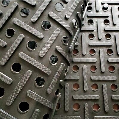 Área húmeda agujero de drenaje antideslizante de suelo de goma para taller de cocina industrial