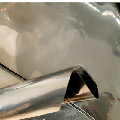 Rollo de 6 mil de película plástica de polietileno de baja densidad, lámina negra