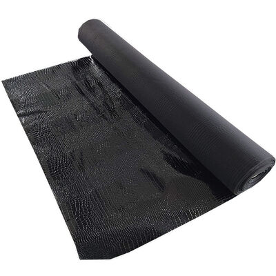 Al por mayor 1.35mm grueso Negro genuino de cocodrilo Revestimiento de cuero de piel Tejido para zapatos Bolso de mano Cinturón Bolso de billetera