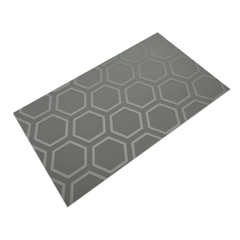 2 Cinturón transportador de PVC de patrón hexagonal de seis barras resistente al deslizamiento