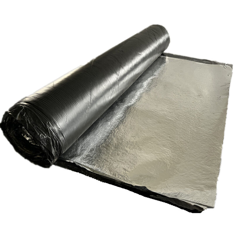 Membrana impermeable de caucho asfáltico modificado autoadhesiva de alta resistencia con lámina de aluminio para impermeabilización de techos/sótanos/interiores