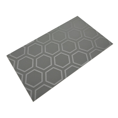 2 Cinturón transportador de PVC de patrón hexagonal de seis barras resistente al deslizamiento
