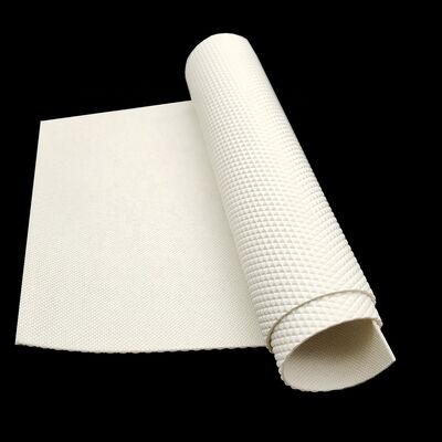 Cinta transportadora antiestática de PU blanca con patrón de diamante para laminadora de masa