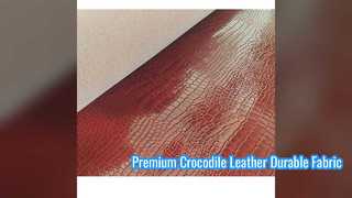 Piel premium con relieve de cocodrilo para bolsos y zapatos.